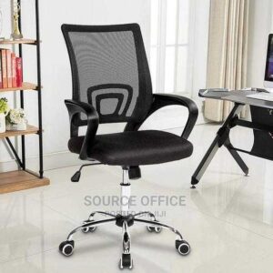 modern black ergonomic office chair