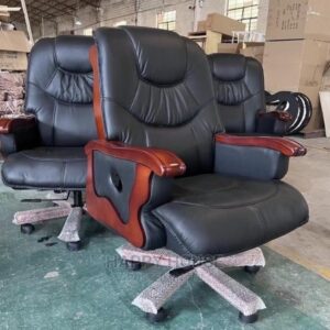 modern black swivel office chair