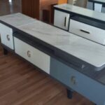 Modern Entertainment Stand with Glass Top Uganda