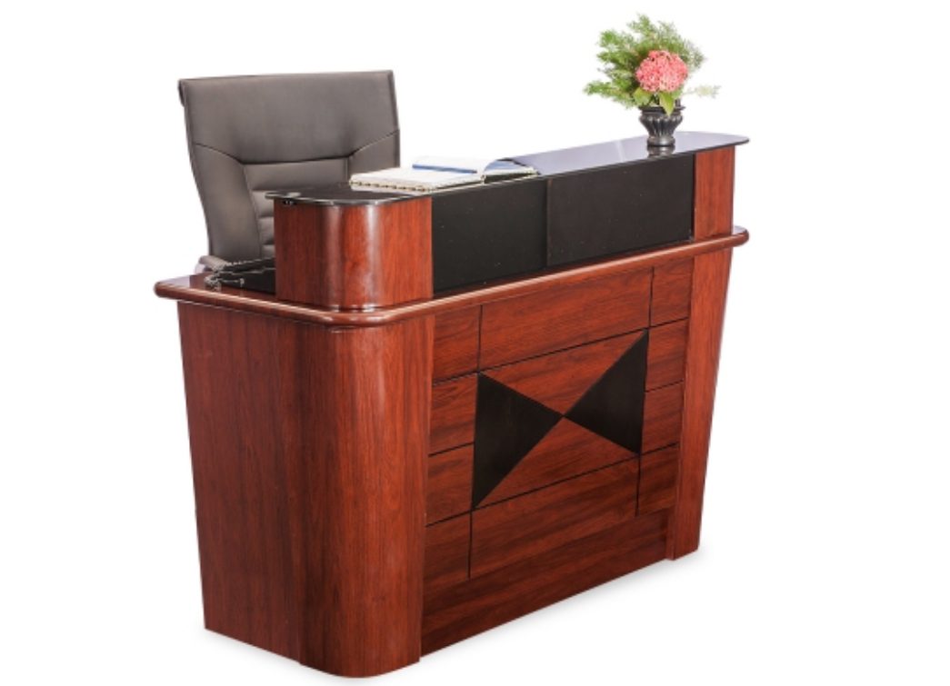 office-counter-for-reception-areas Hospital Reception Counter Desk Wooden Modern Uganda - Image 1