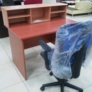 office desk with lockable pedestal storage