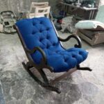 Luxury Upholstered Glider Rocking Chair for Nursery & Home Lounge