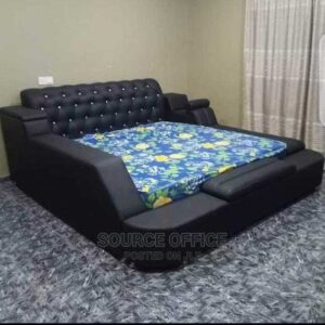 premium king tufted study bed