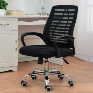 premium swivel mesh office chair black
