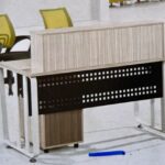 Contemporary Wooden Reception Desk Elegant Finish Uganda