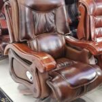 rocking executive leather office chair