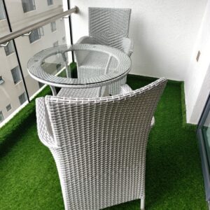 space saving balcony bistro set
