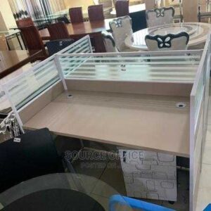 space saving two seater office workstation