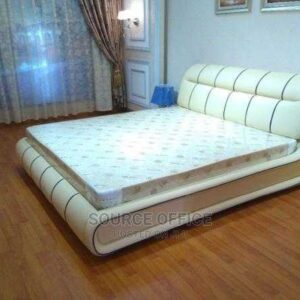 study bed with open shelves
