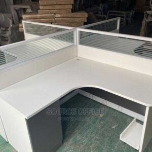 team desk with fixed drawer storage