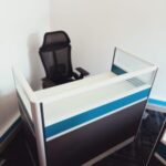 two person workstation with fixed storage pedestals