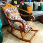 Cozy Upholstered Reading Rocking Chair for Bedroom & Home Library