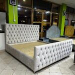 upholstered storage desk bed