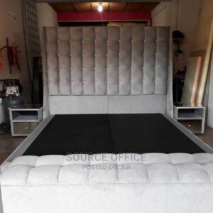 velvet deep tufted bed