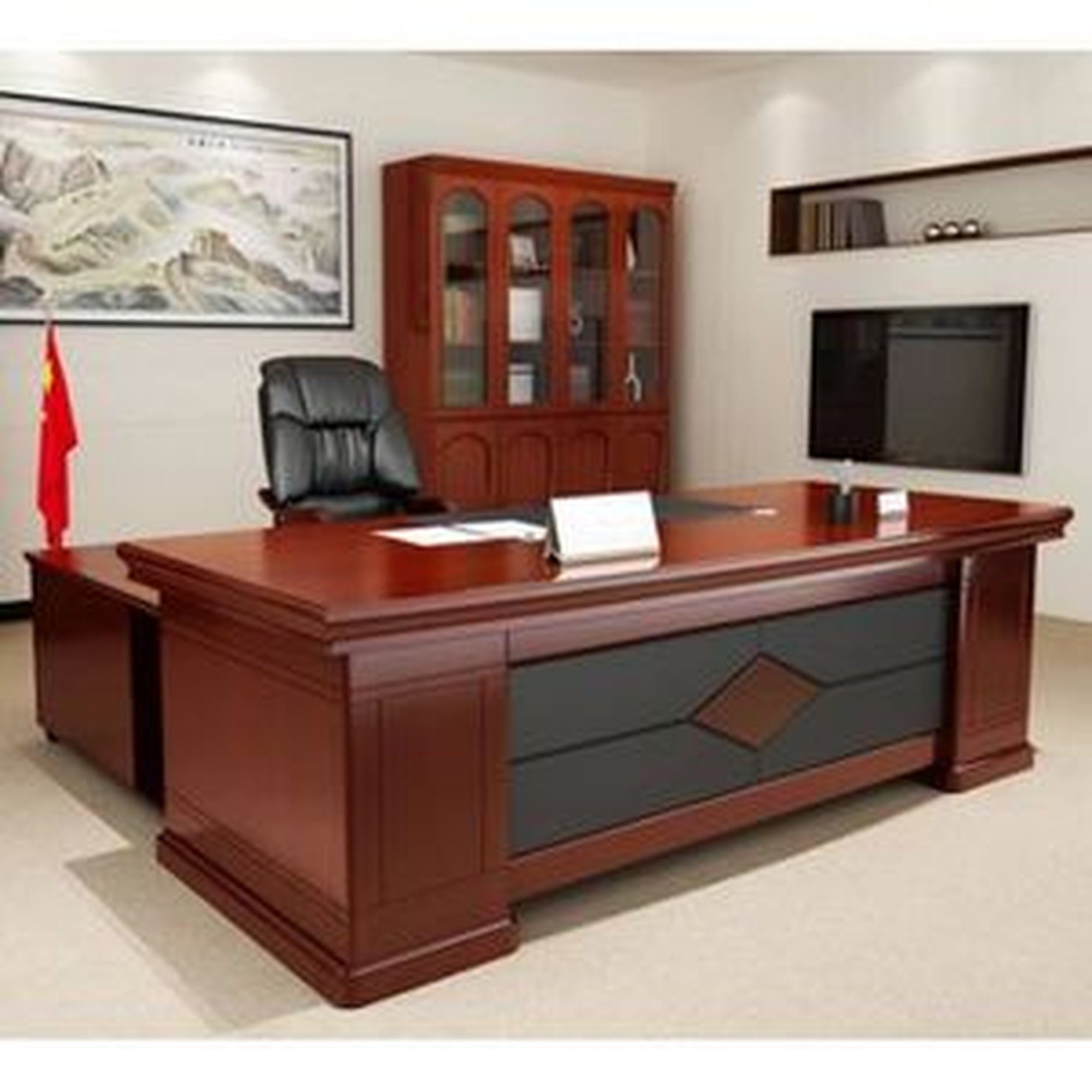 commercial-1400mm-executive-office-desk-heavy-duty Commercial 1400mm Executive Office Desk Heavy Duty - Image 1