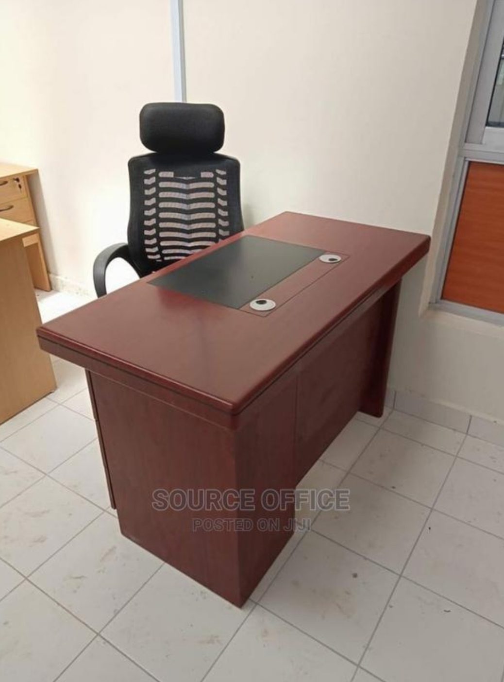 corporate-1400mm-executive-office-desk-with-file-cabinet Corporate 1400mm Executive Office Desk with File Cabinet - Image 1