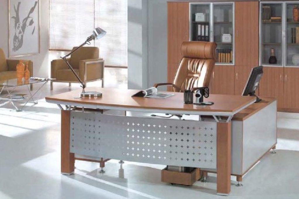 ergonomic-1400mm-executive-office-desk-space-saving Ergonomic 1400mm Executive Office Desk Space Saving - Image 1