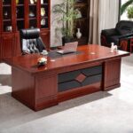 Executive 1400mm Executive Office Desk with Side Cabinet