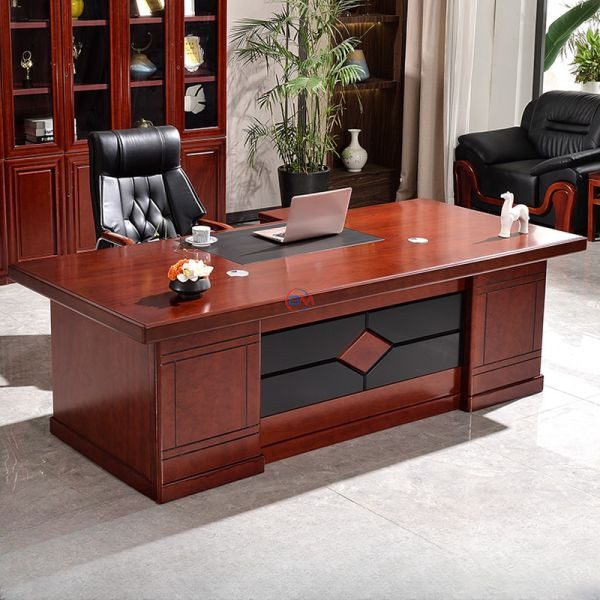executive-1400mm-executive-office-desk-with-side-cabinet Executive 1400mm Executive Office Desk with Side Cabinet - Image 1