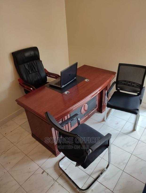 professional-1400mm-executive-office-desk-with-file-cabinet Professional 1400mm Executive Office Desk with File Cabinet - Image 1