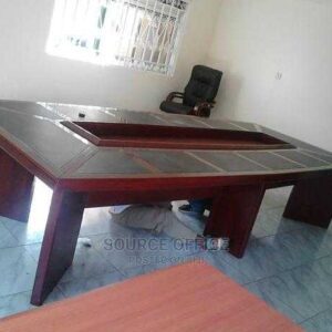 10 seater boardroom table walnut