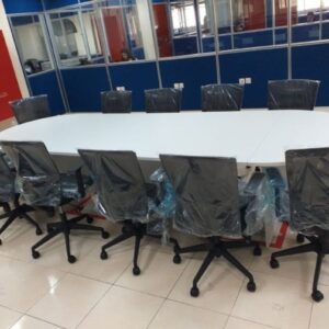 2 meter boardroom table walnut