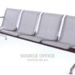 3 seat padded office bench