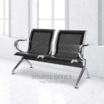 3 seat visitor bench armrests