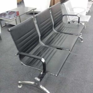 3 seater steel reception bench