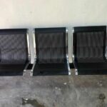 5 seat non padded waiting bench