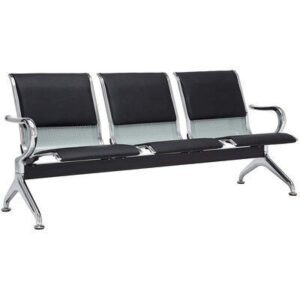 5 seater steel reception bench