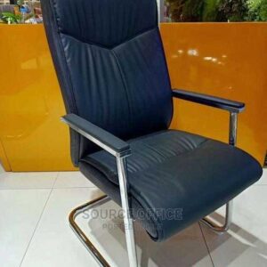 affordable leather visitor chair durable upholstery