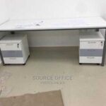 affordable mdf study table side drawers