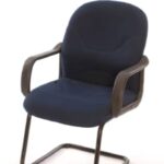 balanced leather visitor chair back support