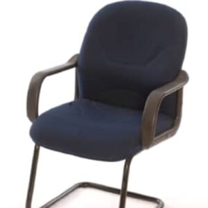 balanced leather visitor chair back support