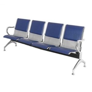brown 2 seat padded bench