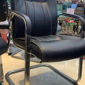 business ready leather reception chair