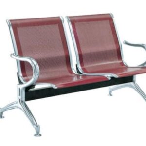 chrome 3 seat visitor bench