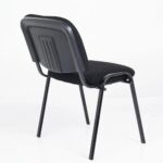 chrome detail leather guest chair