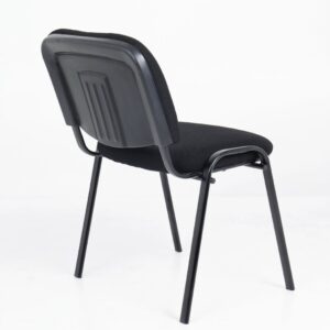 chrome detail leather guest chair