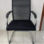 chrome steel guest chair office