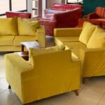 comfortable beige sofa relaxation