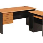 Modern Office Study Table with Lockable Drawer