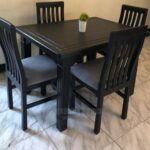 comfortable four seat chair table