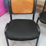 comfortable mesh visitor chair chrome frame