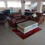 comfortable midnight blue sofa