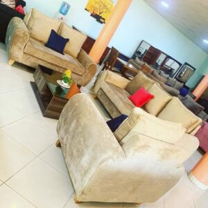 comfortable upholstered sofa rounded arms