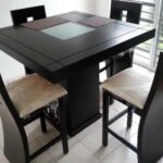 compact minimalist dining space