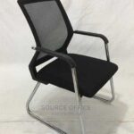compact office visitor chair padded seat