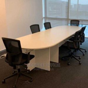 contemporary 6 seat meeting table oak